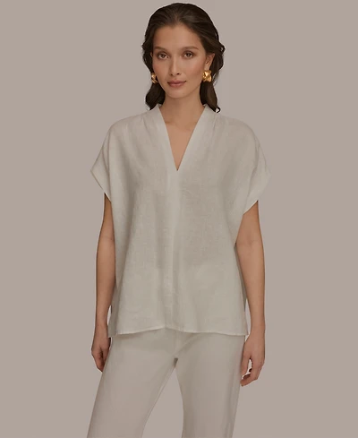 Donna Karan Weekend Women's V-Neck Top