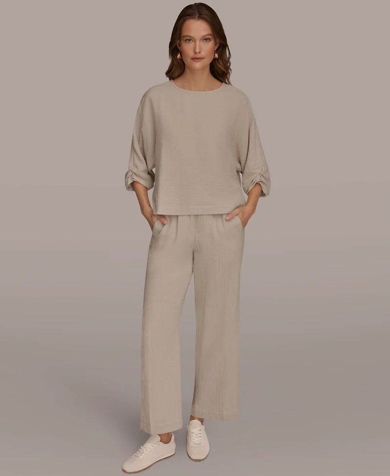 Donna Karan Weekend Women's Boat Neck Blouse