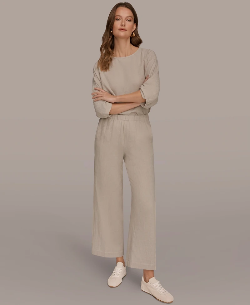 Donna Karan Weekend Women's Mid-Rise Side Seam Pants