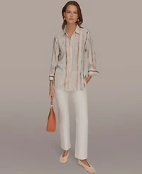 Donna Karan Weekend Women's Long-Sleeve Button-Down Shirt