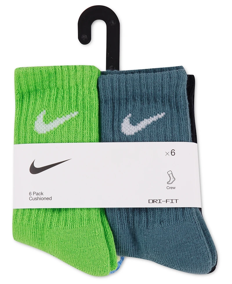 Nike Little Kids' 6-Pk. Performance Crew Socks