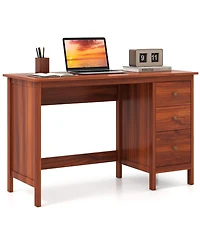Mecale Home Office Computer Desk with 3 Drawers and Spacious Desktop, Study Workstation