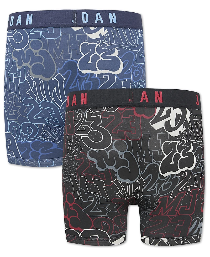 Jordan Boys' 8-18 Printed Boxer Briefs, 2-Pack
