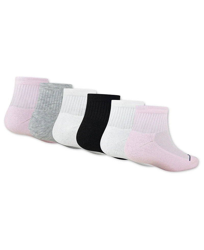 Jordan Girls' 9-11 Ankle-Length Socks, 6-Pack