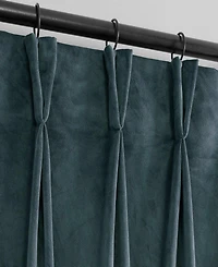 Half Price Drapes French Pleat Heritage Plush Velvet Room Darkening Curtain