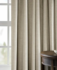 Half Price Drapes French Pleat Performance Linen Hotel Blackout Curtain