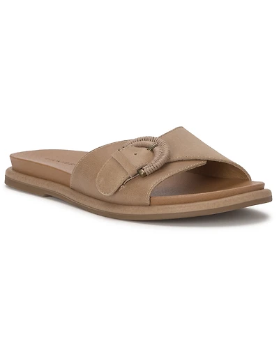 Lucky Brand Women's Suszie Buckle Slide Flat Sandals