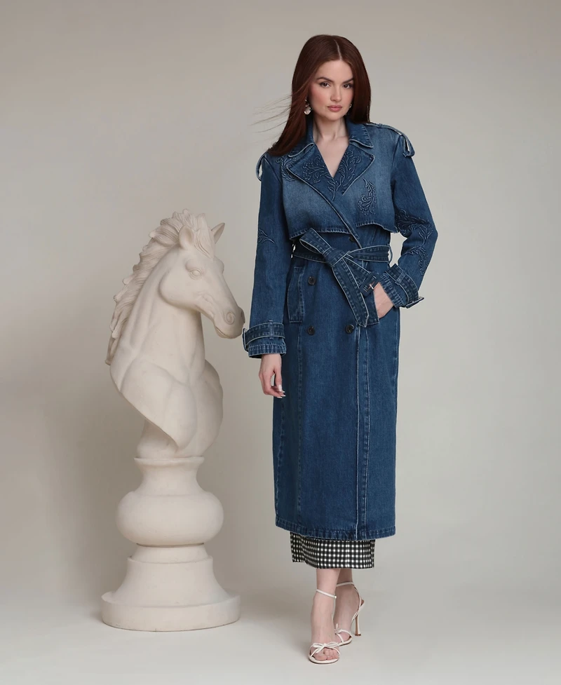 Avec Les Filles Women's Long-Sleeve Oversized Dress