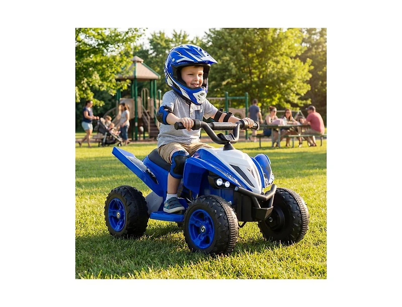 Slickblue 12V Kids Ride On Atv 4-Wheeler Quad with Led Lights & 7 Mph