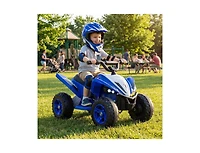 Slickblue 12V Kids Ride On Atv 4-Wheeler Quad with Led Lights & 7 Mph