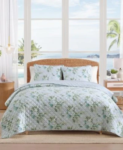 Tommy Bahama Home Floral Enchantment Cotton Reversible Quilt Set