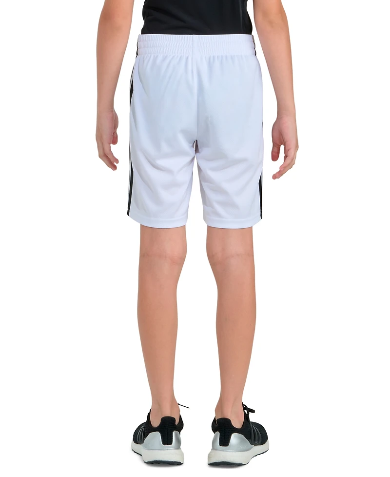 adidas Boys' 8-18 Elastic Waistband Drawcord Shorts