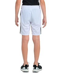 adidas Boys' 8-18 Elastic Waistband Drawcord Shorts