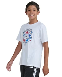 adidas Boys' 8-20 Usa Soccer Short-Sleeve T-Shirt
