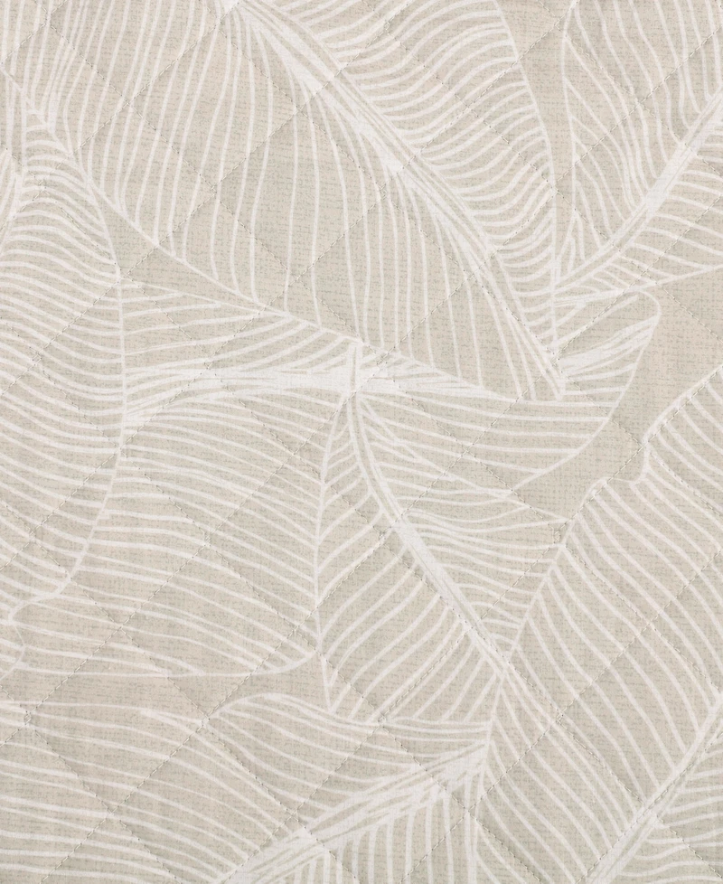 Tommy Bahama Home Pebble Palms Cotton Reversible 3-Pc. Quilt Set, King