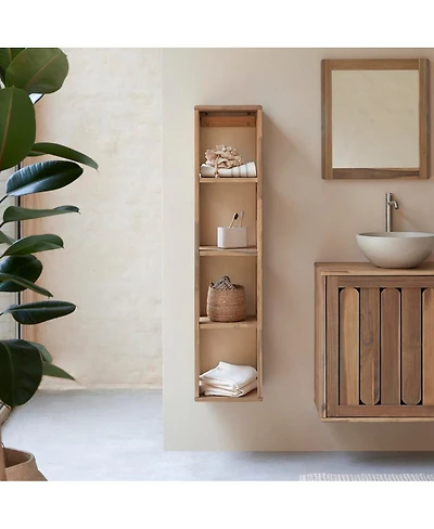 Tikamoon Lila acacia wood column 130