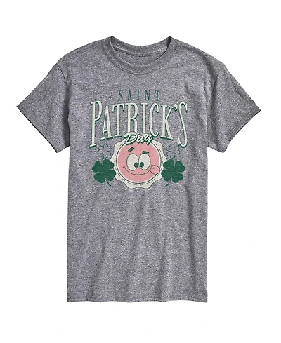 Airwaves Men's SpongeBob Squarepants St. Patrick's Day Short-Sleeve Graphic T-Shirt