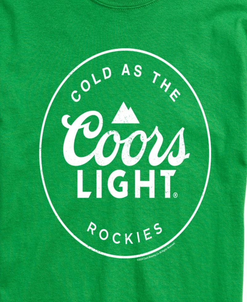 Airwaves Men's Coors Light Cold As The Rockies Short-Sleeve Graphic T-Shirt