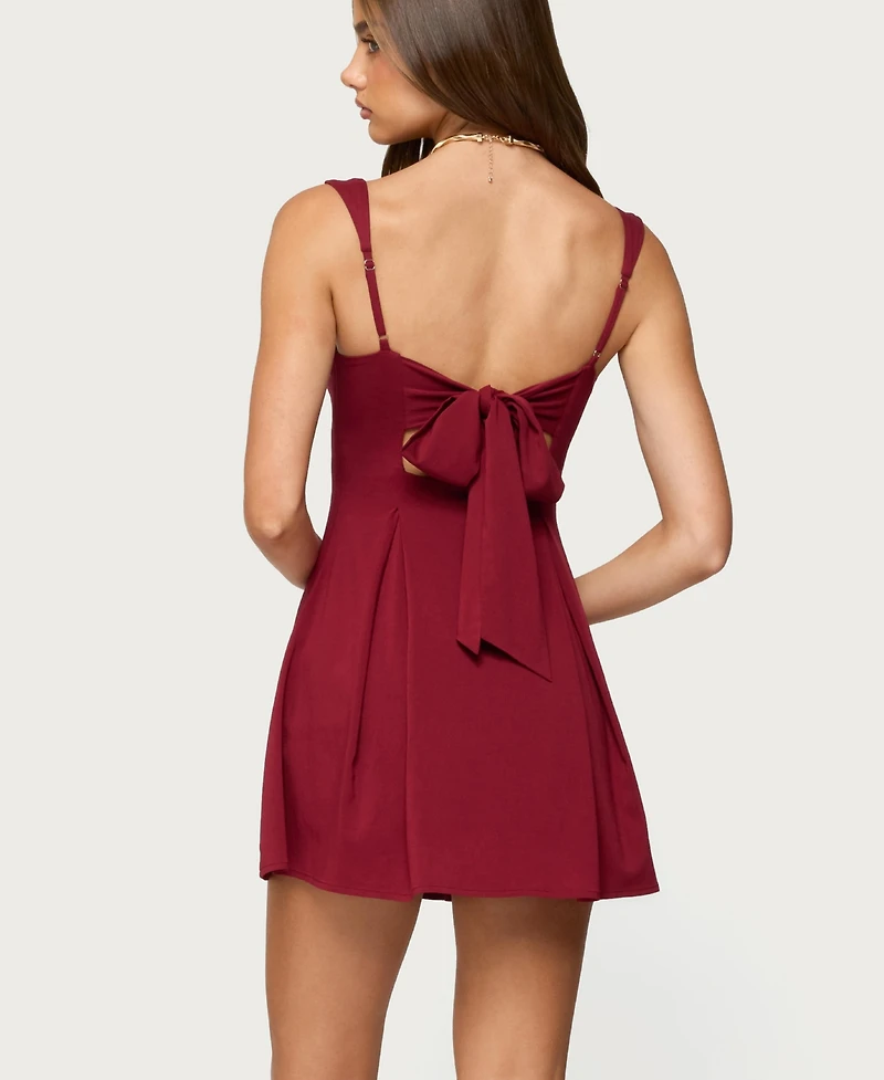 Edikted Women's Mazey Square Neck Mini Dress