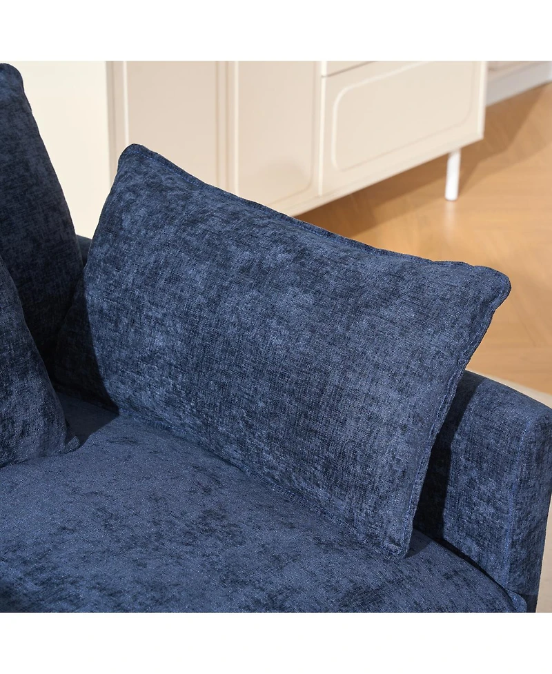 Streamdale Furniture Modern Accent Chair with Ottoman