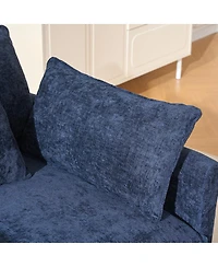 Streamdale Furniture Modern Accent Chair with Ottoman