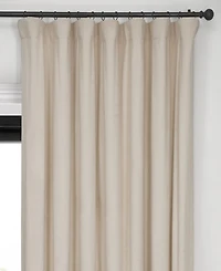 Half Price Drapes Neutral Ground Signature Extra Wide Velvet Blackout Curtain