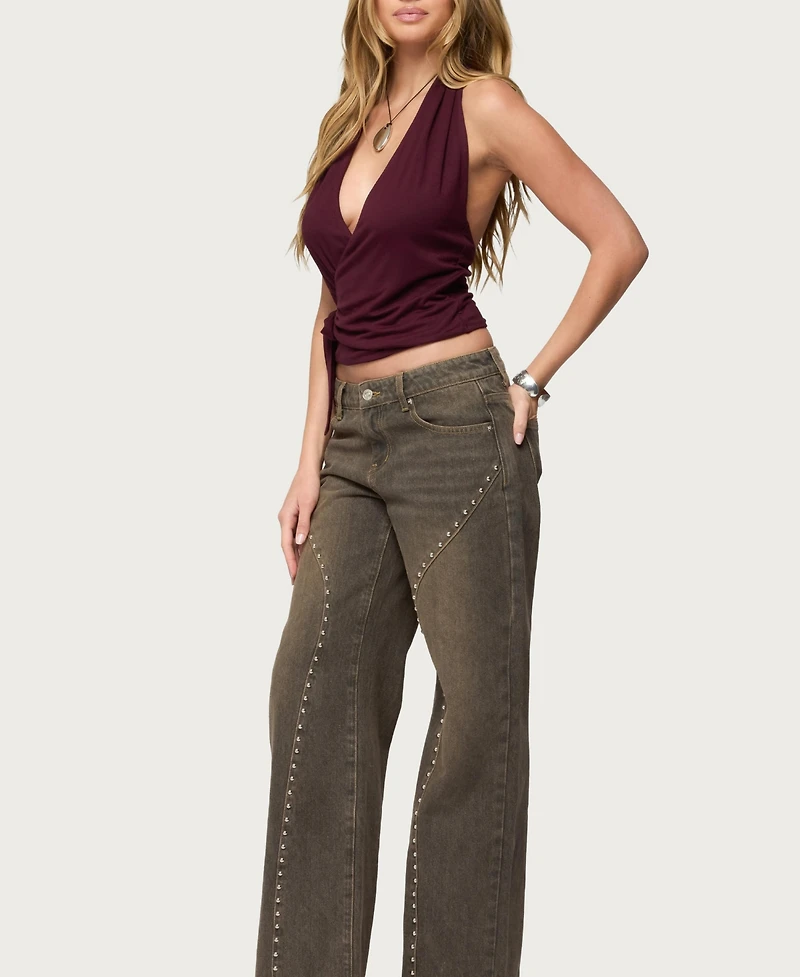 Edikted Women's Addana Wrapped Halter Top