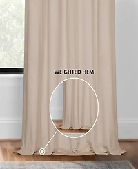 Exclusive Fabrics & Furnishings Signature Blackout Grommet Velvet Panel, 50" x 120"