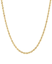 Macy's Hollow Rope Chain Necklace in 14k Yellow Gold