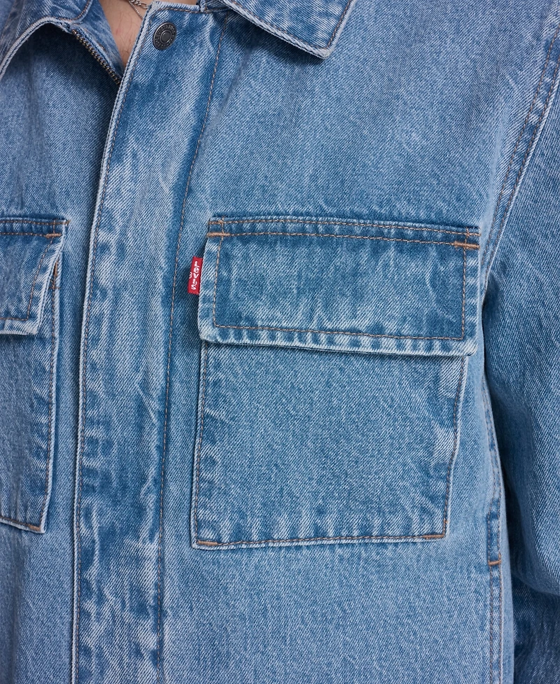 Levi's Men's Front Zipper Shirt Jacket