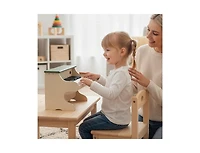 Slickblue Wooden 25-Key Digital Piano Toy for Kids with Music Stand