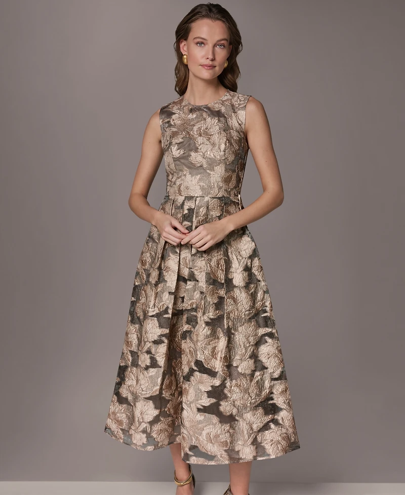 Donna Karan New York Women's Crewneck Midi Dress