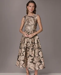 Donna Karan New York Women's Crewneck Midi Dress