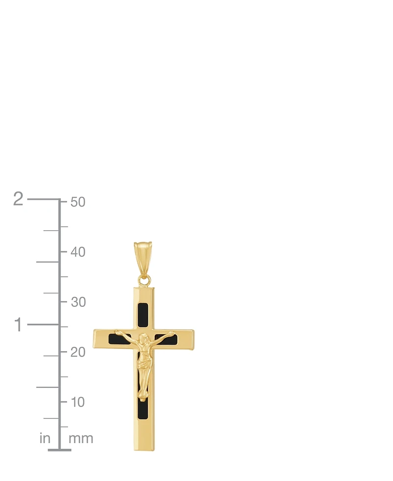 Grown With Love Cross Pendant Onyx (3 ct. t.w.) in 10k Yellow Gold
