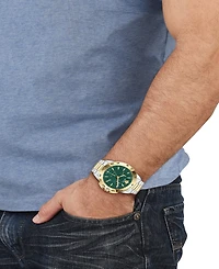 Versace Men's V-Sport Two-Tone Stainless Steel Bracelet Watch, 44mm