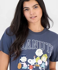 Grayson Threads, The Label Juniors' Peanuts Graphic Print Crewneck T-Shirt