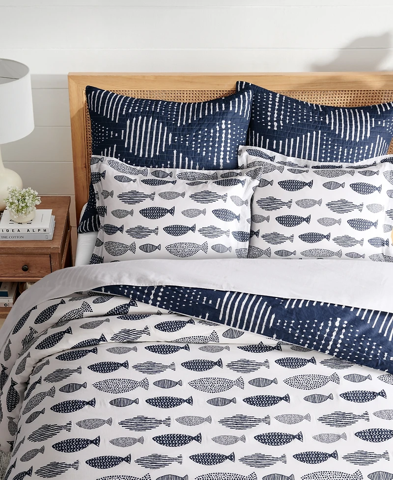 Levtex Home Bakio Reversible 3-Pc. Duvet Cover Set