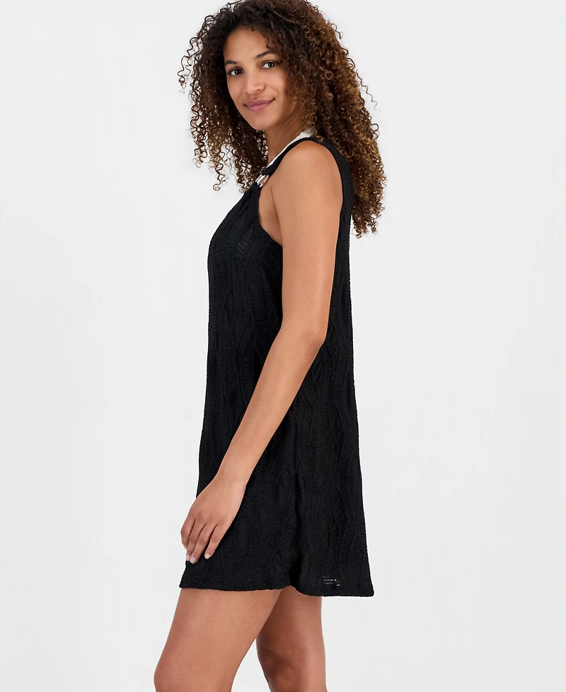J Valdi Women's Ipanema Ring Tank Scoop Neck Swim Cover Up Dress