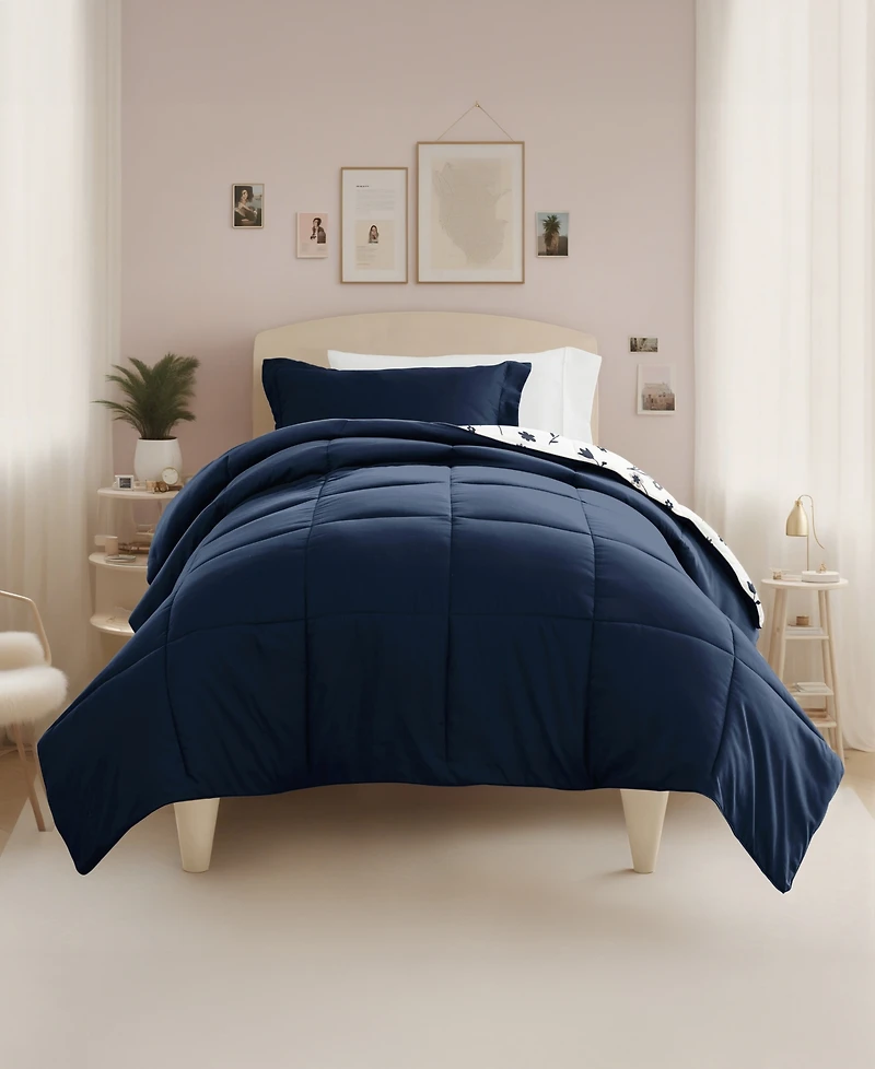 ienjoy Home Patterned Dorm 8-Piece Comforter Set, Twin Xl
