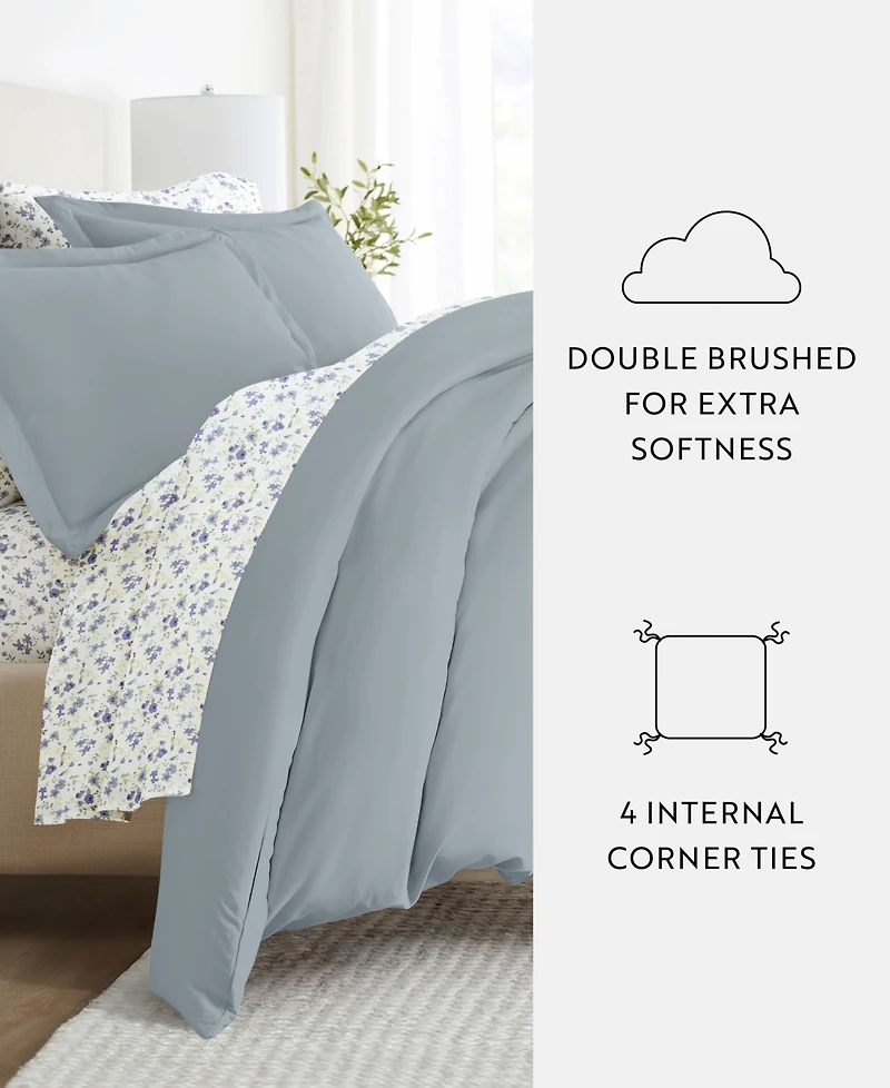 ienjoy Home Bedding Bundle 8-Piece Comforter with Duvet Cover Set