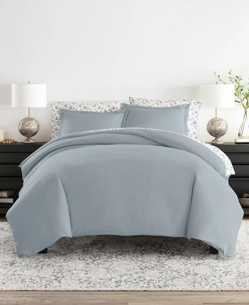 ienjoy Home Bedding Bundle 8-Piece Comforter with Duvet Cover Set