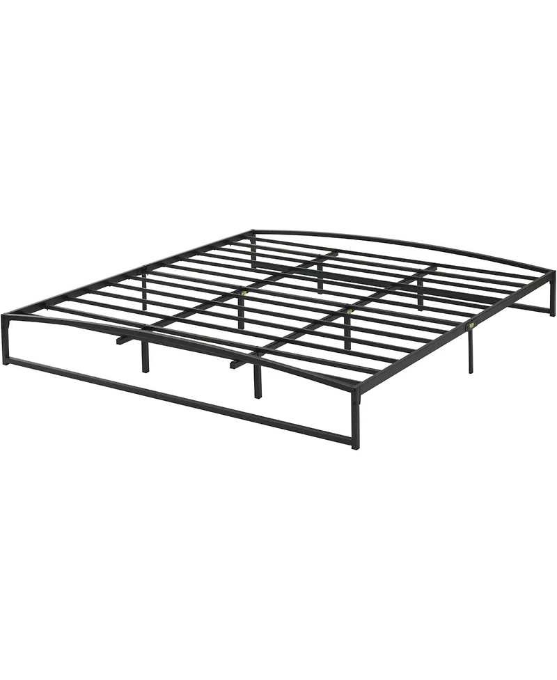 gaomon Low Bed Frame Size, 10 Inch Heavy Duty Metal Platform Bed Frame Low Profile, Mattress Foundation, No Box Spring Needed, Noise-Free