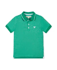 Hope and Henry Little Big Boys' Organic Short Sleeve Knit Pique Polo Shirt