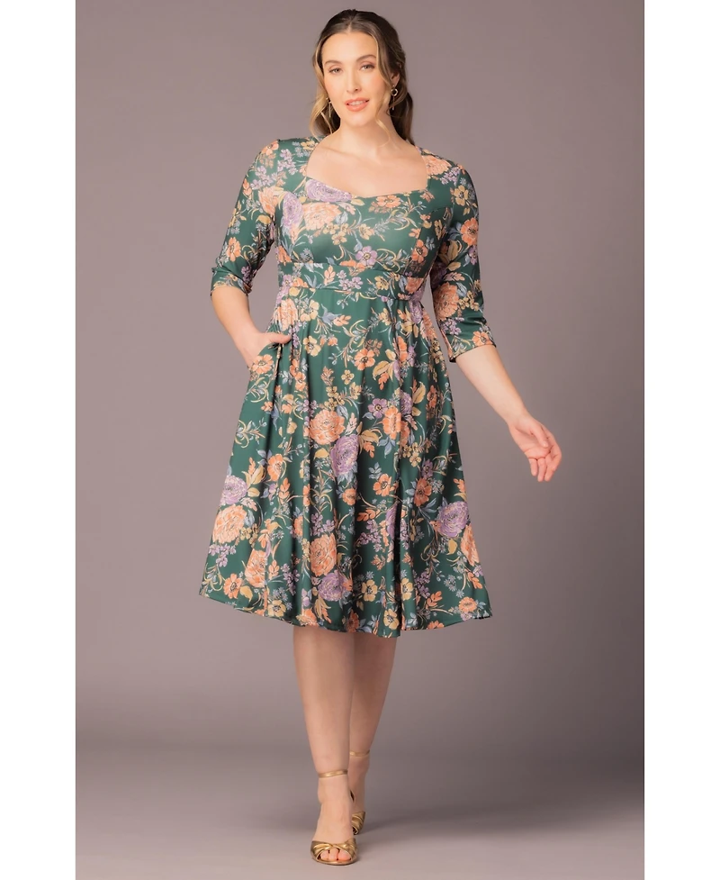 Kiyonna Plus Royal Sweetheart Cocktail Dress