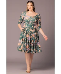 Kiyonna Plus Royal Sweetheart Cocktail Dress