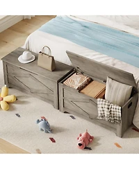 gaomon 39.4" Wooden Storage Chest