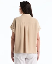 Rafaella Plus Roll Short-Sleeve Shirt