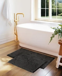 ienjoy Home Soft Absorbent Chenille 2-Pc. Bath Mat Set