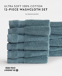 ienjoy Home 12-Pc. Cotton Washcloth Set, 13" x