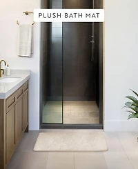 ienjoy Home Plush Absorbent Bath Mat, 34" x 21"